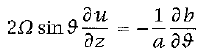 Thermal Wind Equation